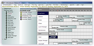 Staff Scheduler Pro - Staff, Employee, Resource Planning and Scheduling commercial software - quick to set up, faster to use