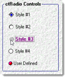 ctRadio - 32-bit Enhanced Radio Button ActiveX  Control - by DBI Technologies Inc. - found in Studio Controls COM