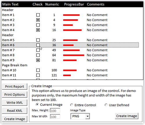 ctxListView - 64 Bit Unicode Activex- List View Date presentation and reporting control