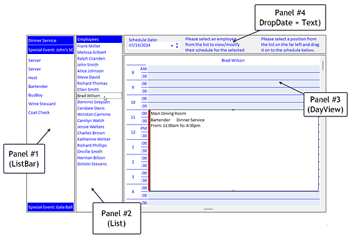 ctxPanel - 32-bit and 64-bit Windows UI multi splitter Panel containter control