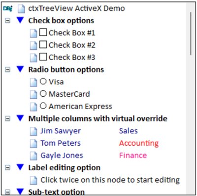 ctxTreeView - 32-Bit and 64-Bit Unicode ActiveX - Hierarchical Data presentation and Navigation Tree 